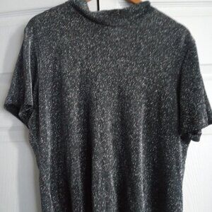 Shim Black Mesh Top